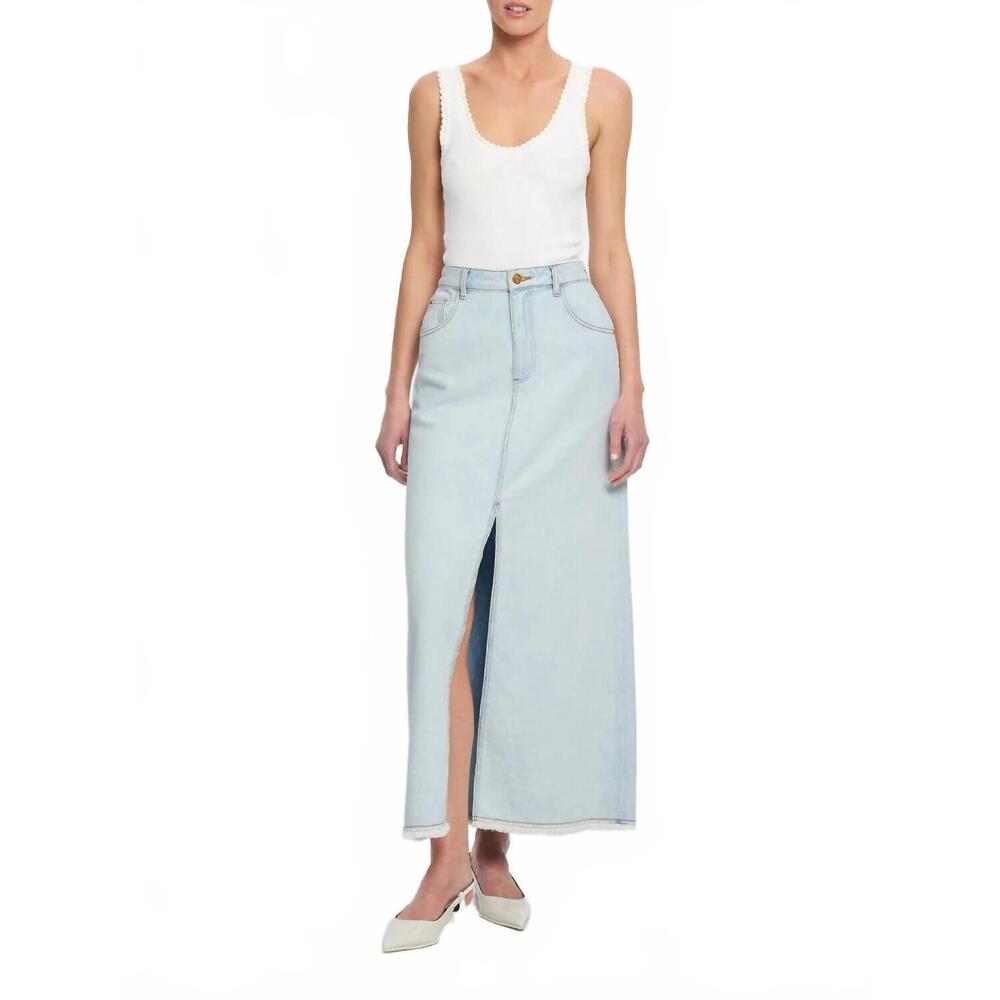 NEW KIVARI zoya skirt in pale indigo